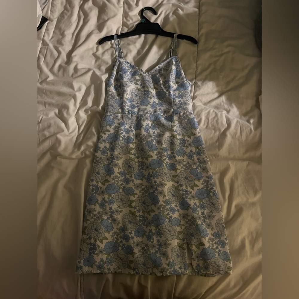 Blue and White Floral Holister Dress